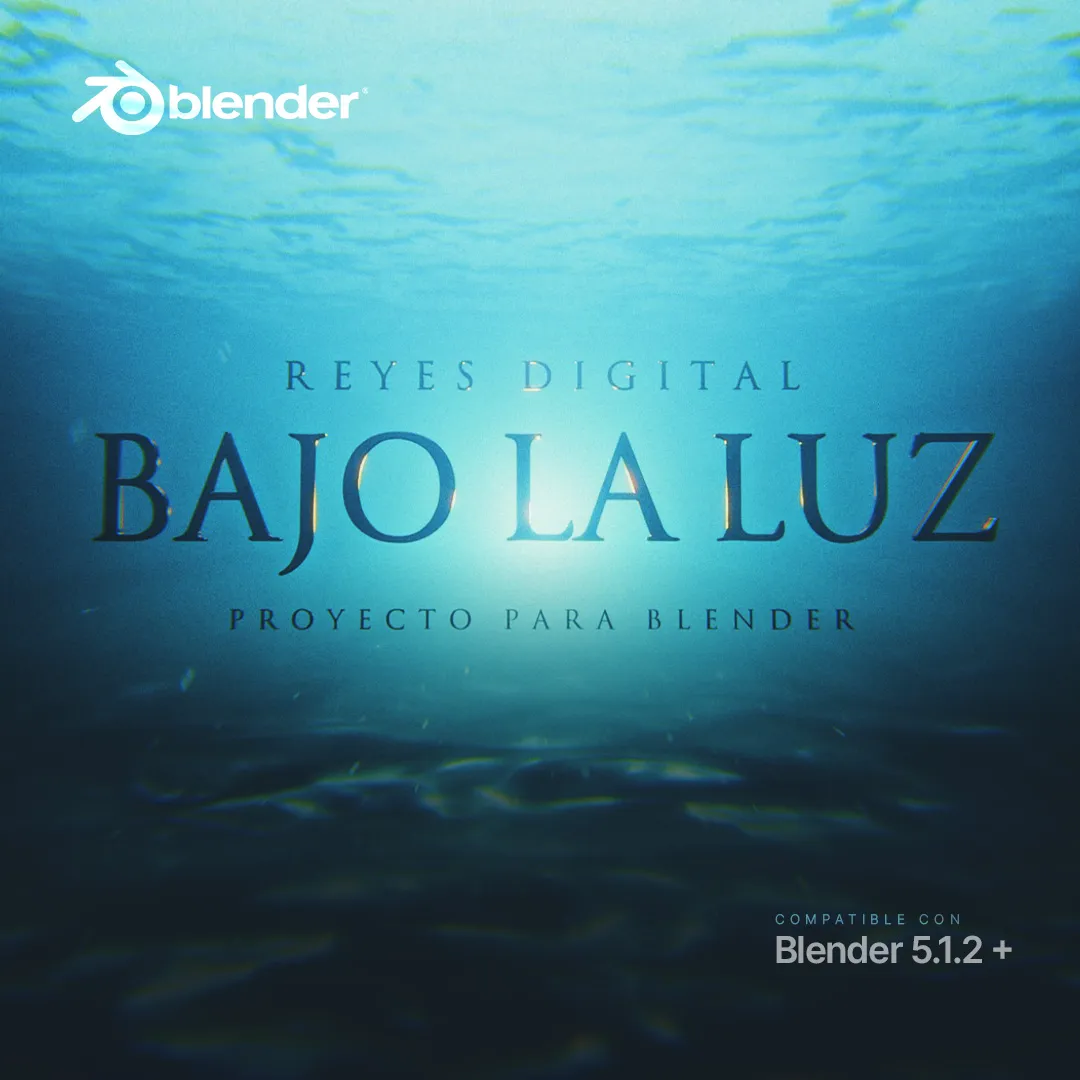 Proyecto prediseñado para Blender: Bajo la Luz