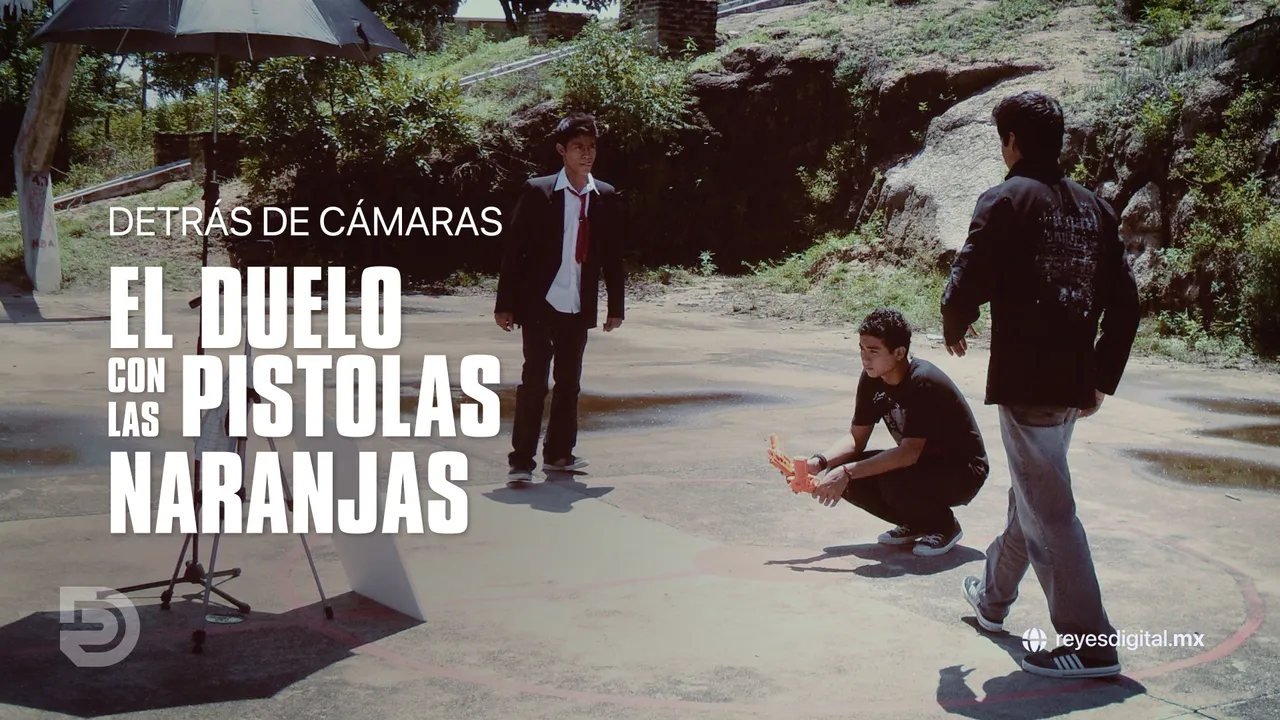 Miniatura: Detrás de cámaras El Duelo con Las Pistolas Naranjas